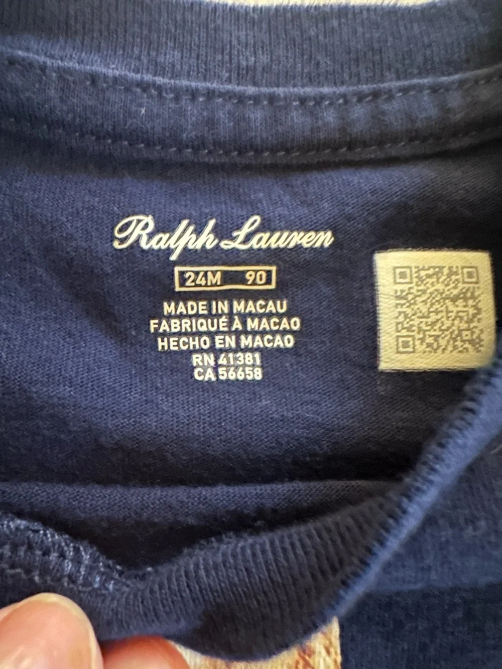 Ralph Lauren Navy Crewneck Tee dress